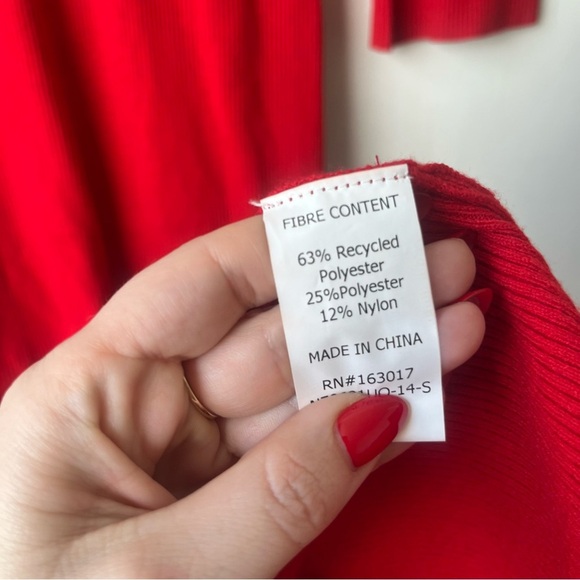 Princess Polly Whitley Red Cut Out Knit Maxi Dress XS/S - Picture 11 of 12